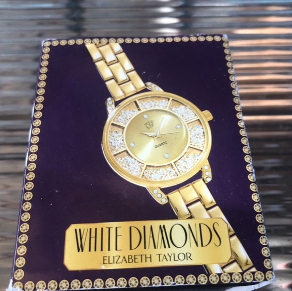 Elizabeth Taylor white diamonds watch-FINAL - Picture 5 of 5